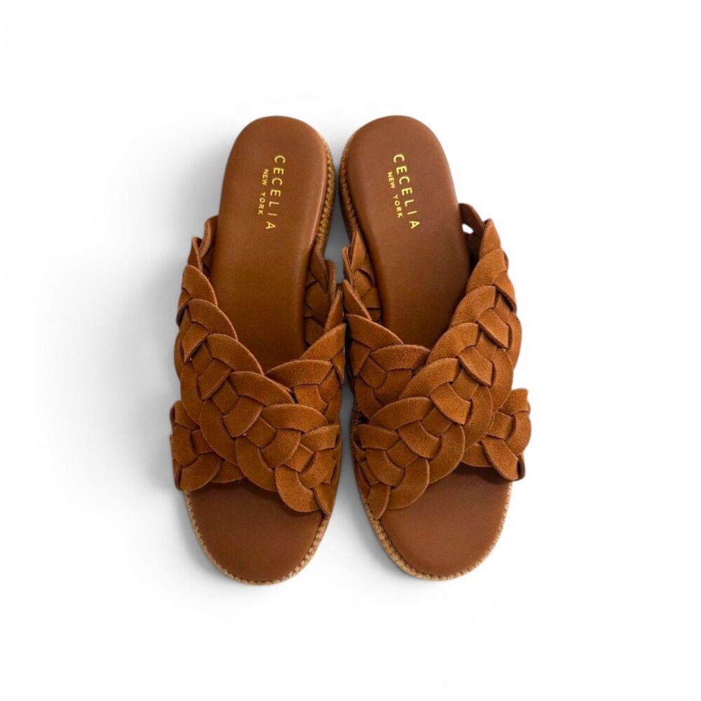 Cecelia New York GRACE Oak Suede Sandals, NEW in Box! Size 9.5